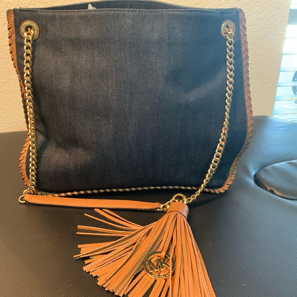Michael Kors denim tote